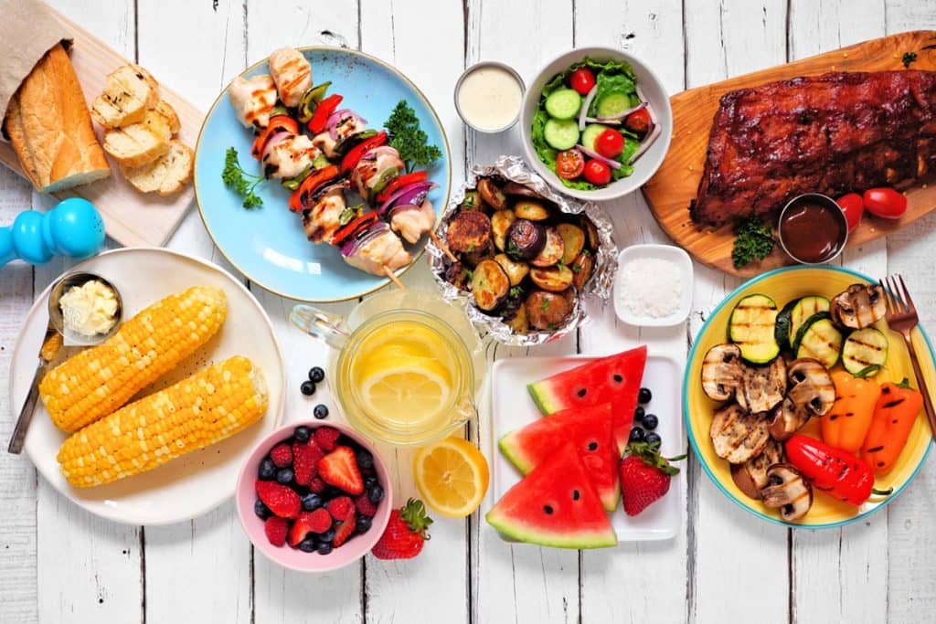 Grilled fruit and vegetable spread