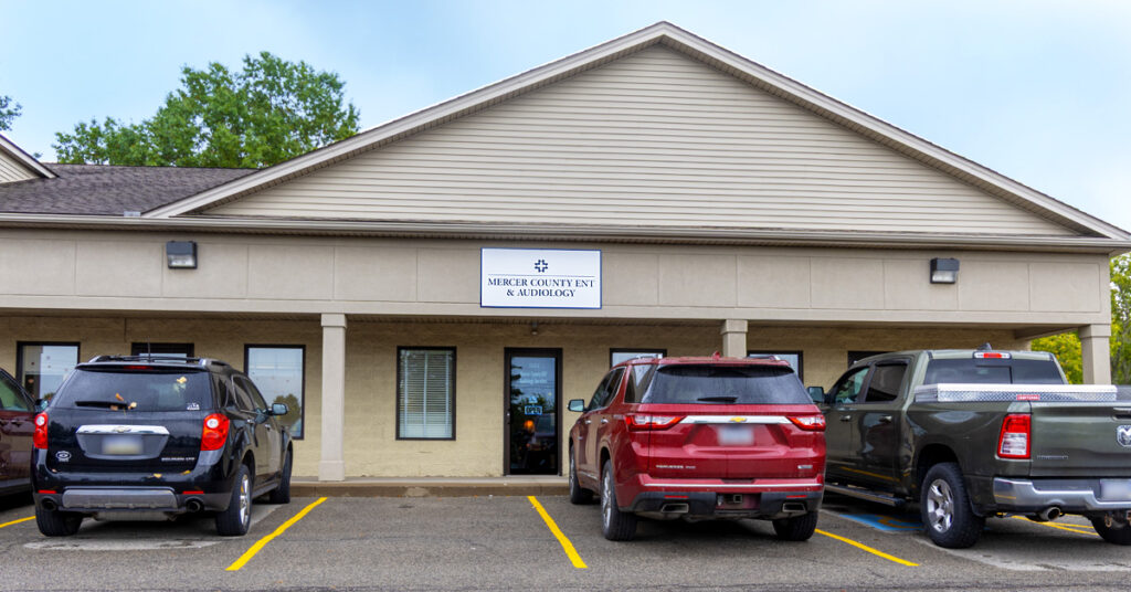 Exterior shot of Mercer County ENT and Audiology