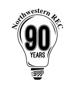 Northwestern REC 90 Years logo