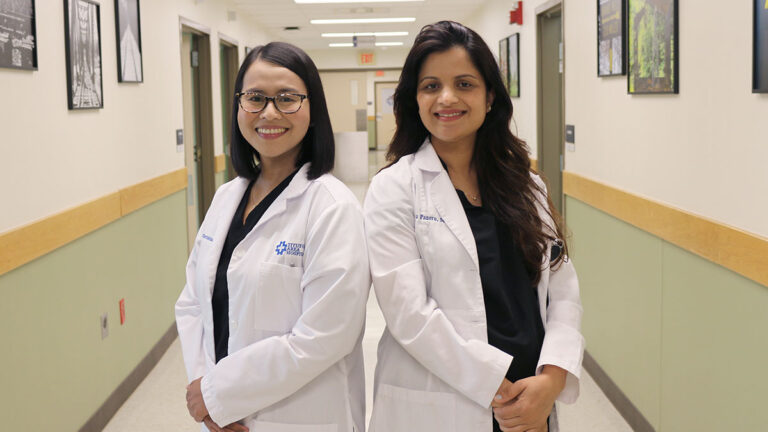 Otolaryngologists, Renu Paneru, MD and Catherine Policina, MD